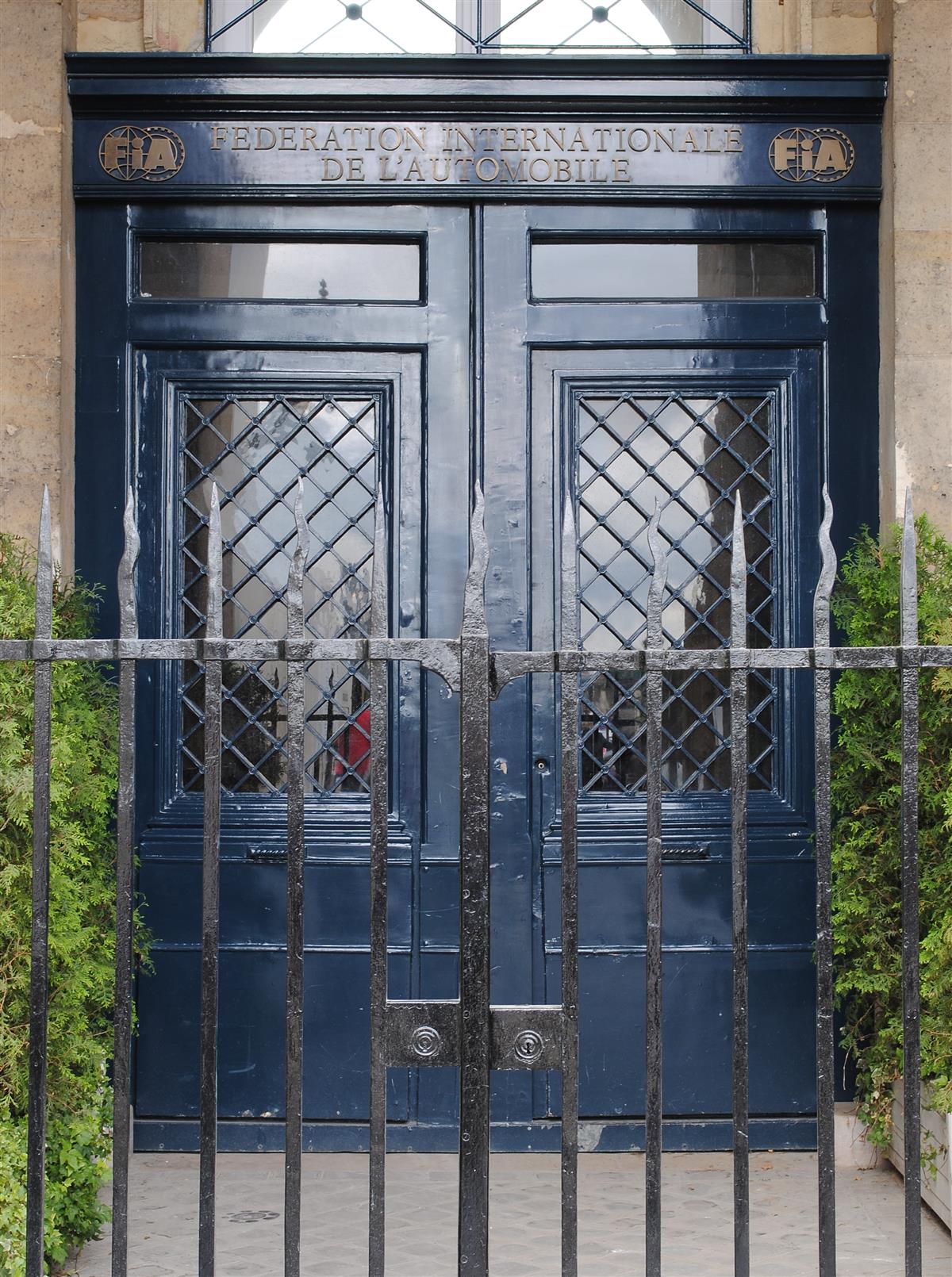 FIA headquarters in Paris governing Formula 1 technical regulations
