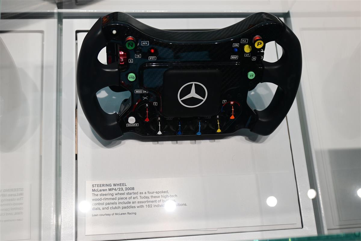 Formula 1 steering wheel display showing fuel state and electrical SOC energy delta