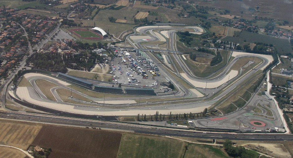 The 850cc Prototype Test at Misano: The Dawn of MotoGP’s New Era Misano World Circuit Marco Simoncelli asphalt and Curvone corner
